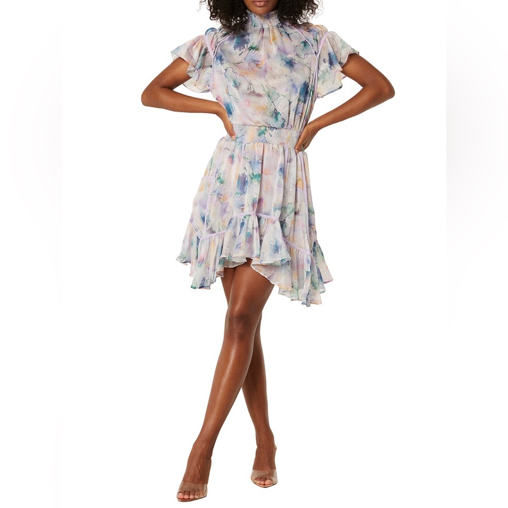 MISA - ELLA DRESS - ABSTRACT WATERCOLOR SIZE M
